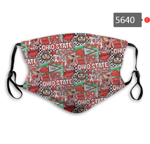 2020 NCAA Ohio State Buckeyes Dust mask with filter